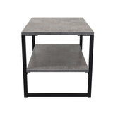 Diego Lamp Table with Black Frame Legs - Welcome Furniture