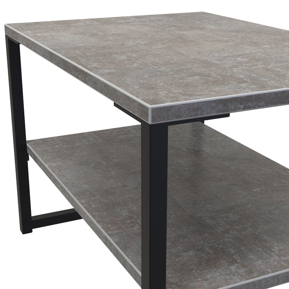 Diego Lamp Table with Black Frame Legs - Welcome Furniture