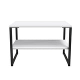 Diego Lamp Table with Black Frame Legs - Welcome Furniture