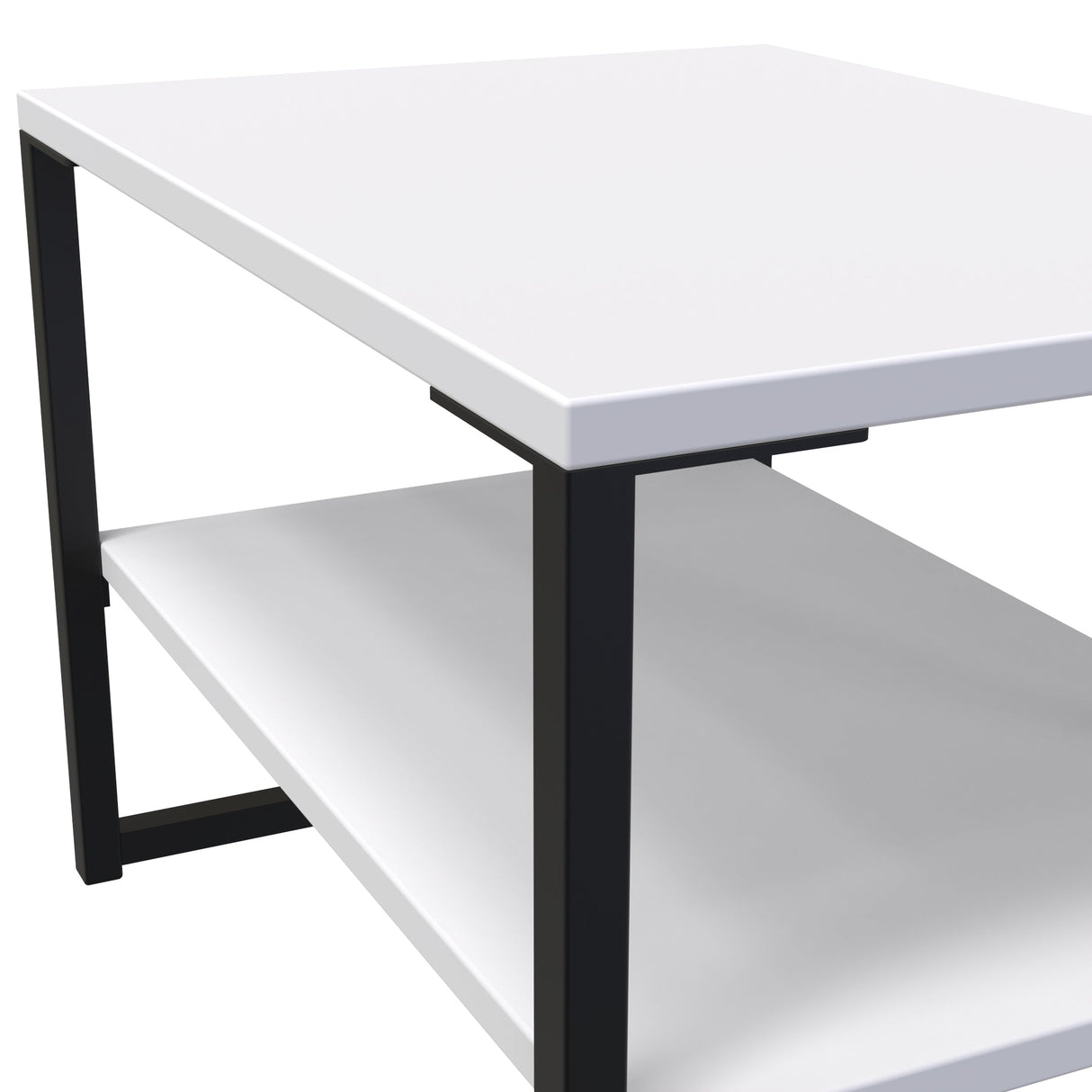 Diego Lamp Table with Black Frame Legs - Welcome Furniture
