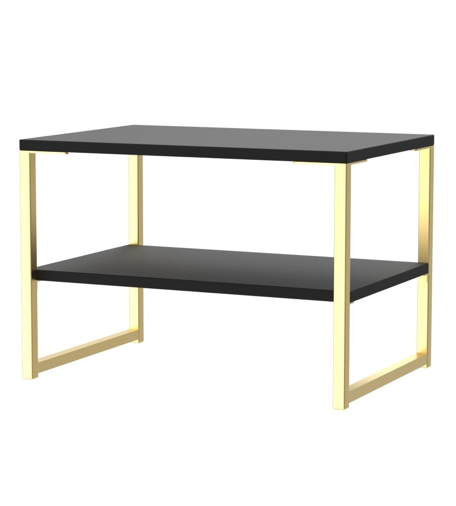 Diego Lamp Table with Gold Frame Legs - Welcome Furniture