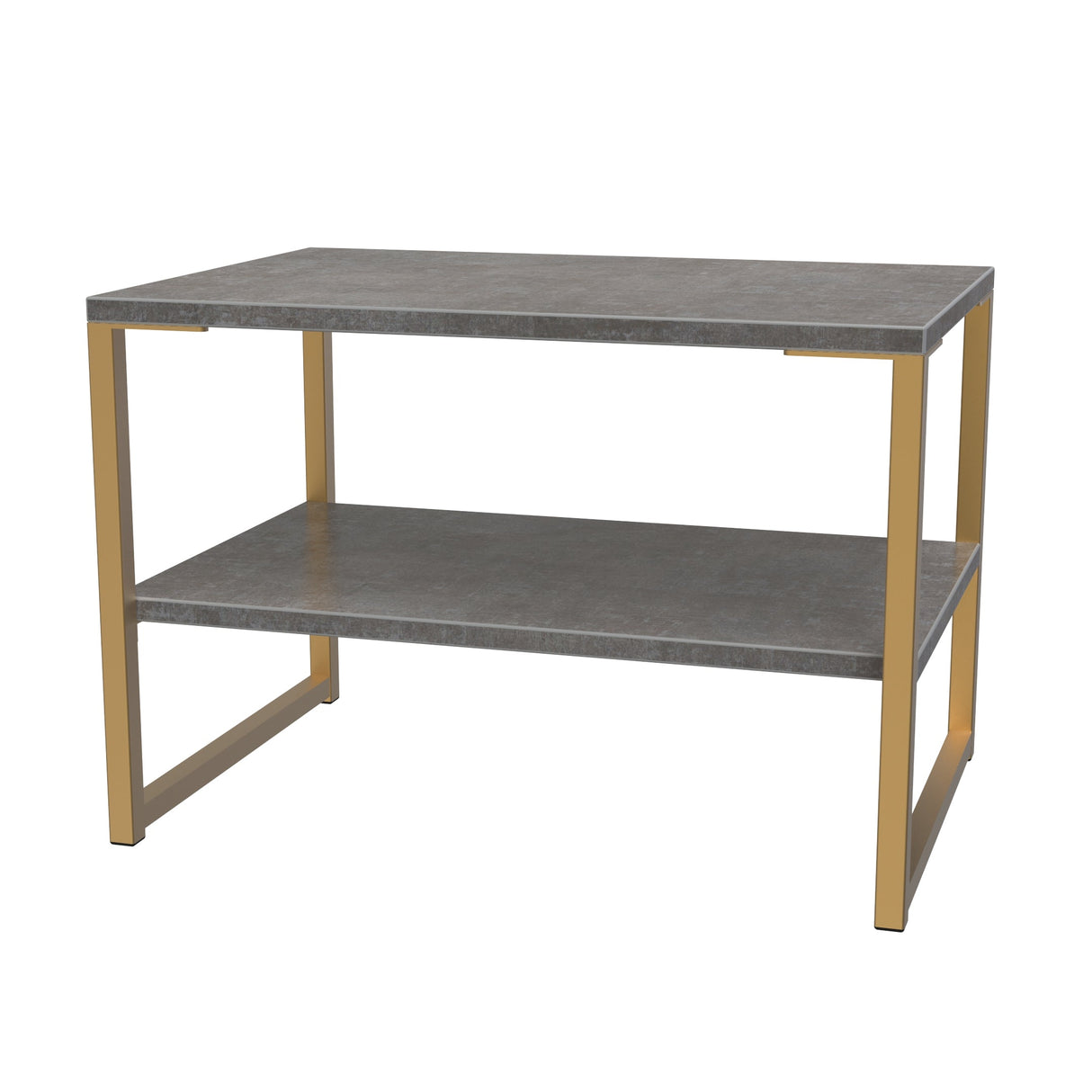 Diego Lamp Table with Gold Frame Legs - Welcome Furniture