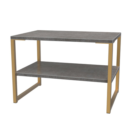 Diego Lamp Table with Gold Frame Legs - Welcome Furniture