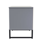 Diego Midi Bedside with Drawer & Black Legs - Welcome Furniture