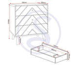 Dixie 3 Drawer Chest - Seconique
