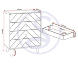 Dixie 4 Drawer Chest - Seconique