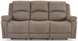 Doran Air Leather Console Manual Recliner 3 Seater Sofa - TGC
