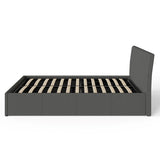 Ascot Ottoman Bed in Grey Fabric