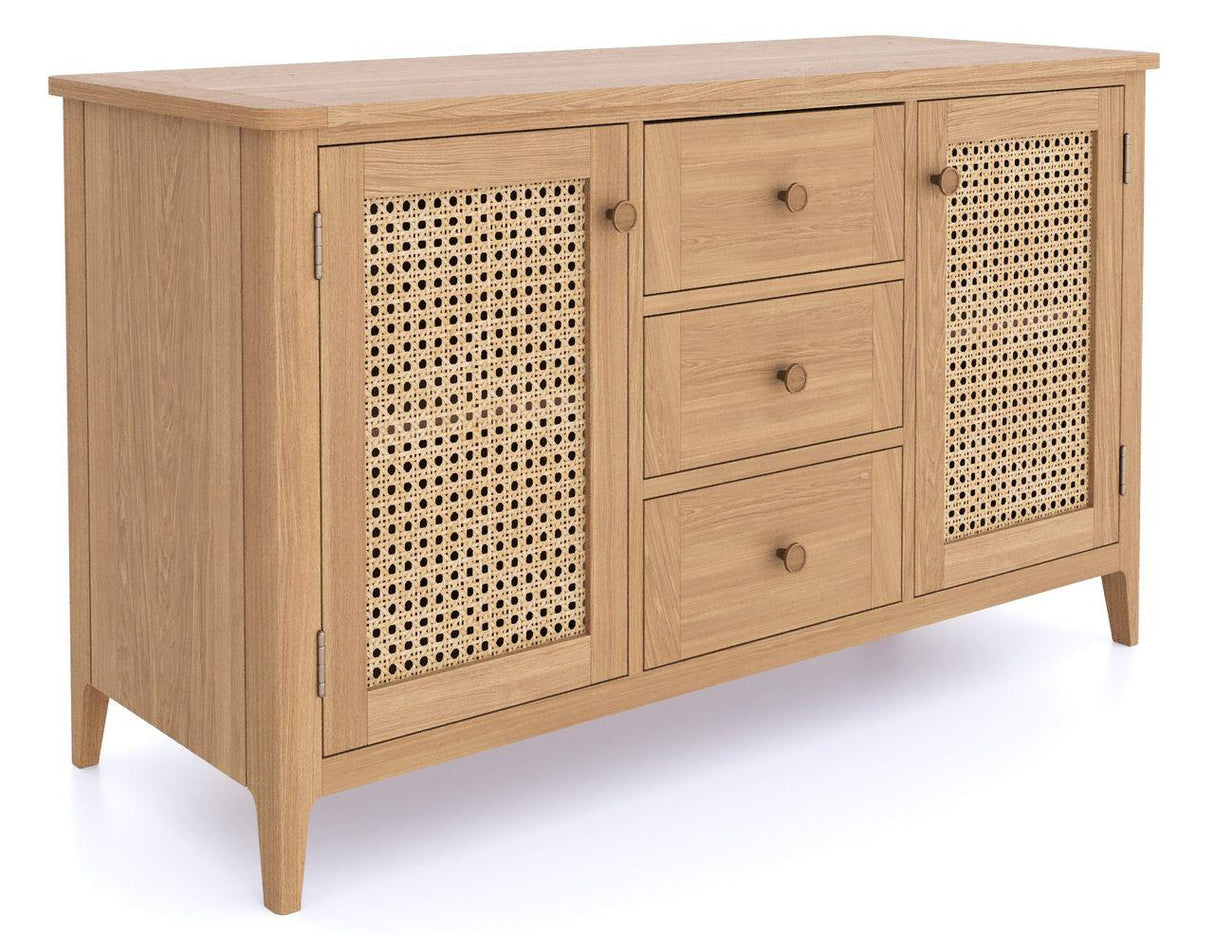Cypress 2 Door 3 Drawer Large Rattan Sideboard