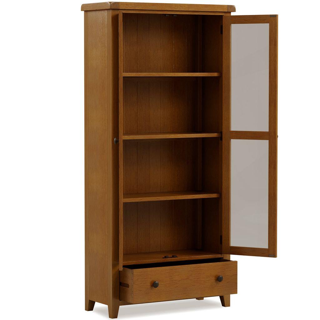 Bryce 2 Door 1 Drawer Display Cabinet
