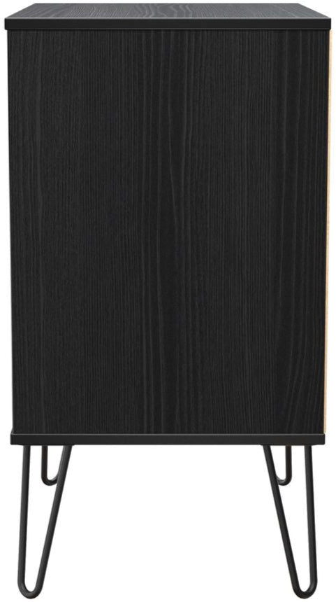 Harlequin 3 Drawer Midi Chest with Black Hairpin Legs
