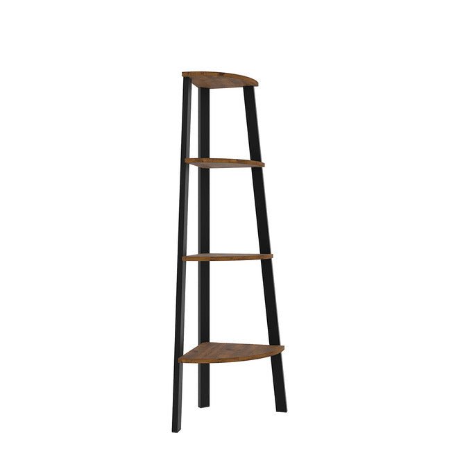 Ealing Vintage Pine 4 Tier Corner Ladder Bookcase - LPD