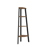Ealing Vintage Pine 4 Tier Corner Ladder Bookcase - LPD