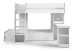 Eclipse White Single 3ft Bunk Bed With Storage & Desk