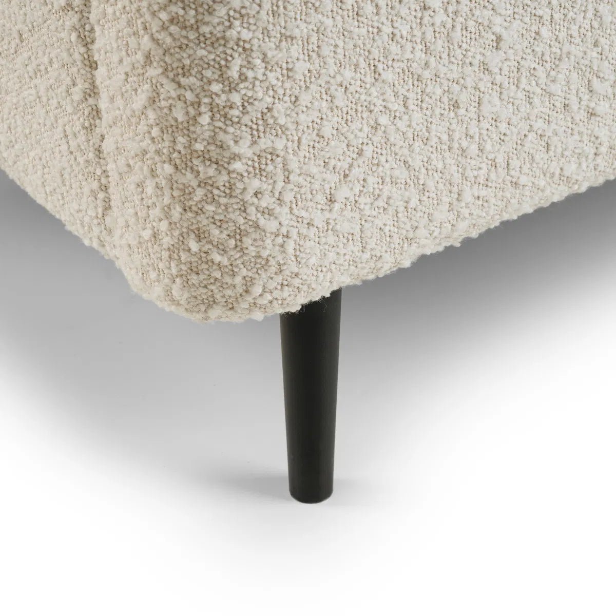 Eden Boucle Bed Frame with Curved Headboard - Julian Bowen