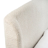 Eden Boucle Bed Frame with Curved Headboard - Julian Bowen