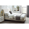 Eden Boucle Bed Frame with Curved Headboard - Julian Bowen