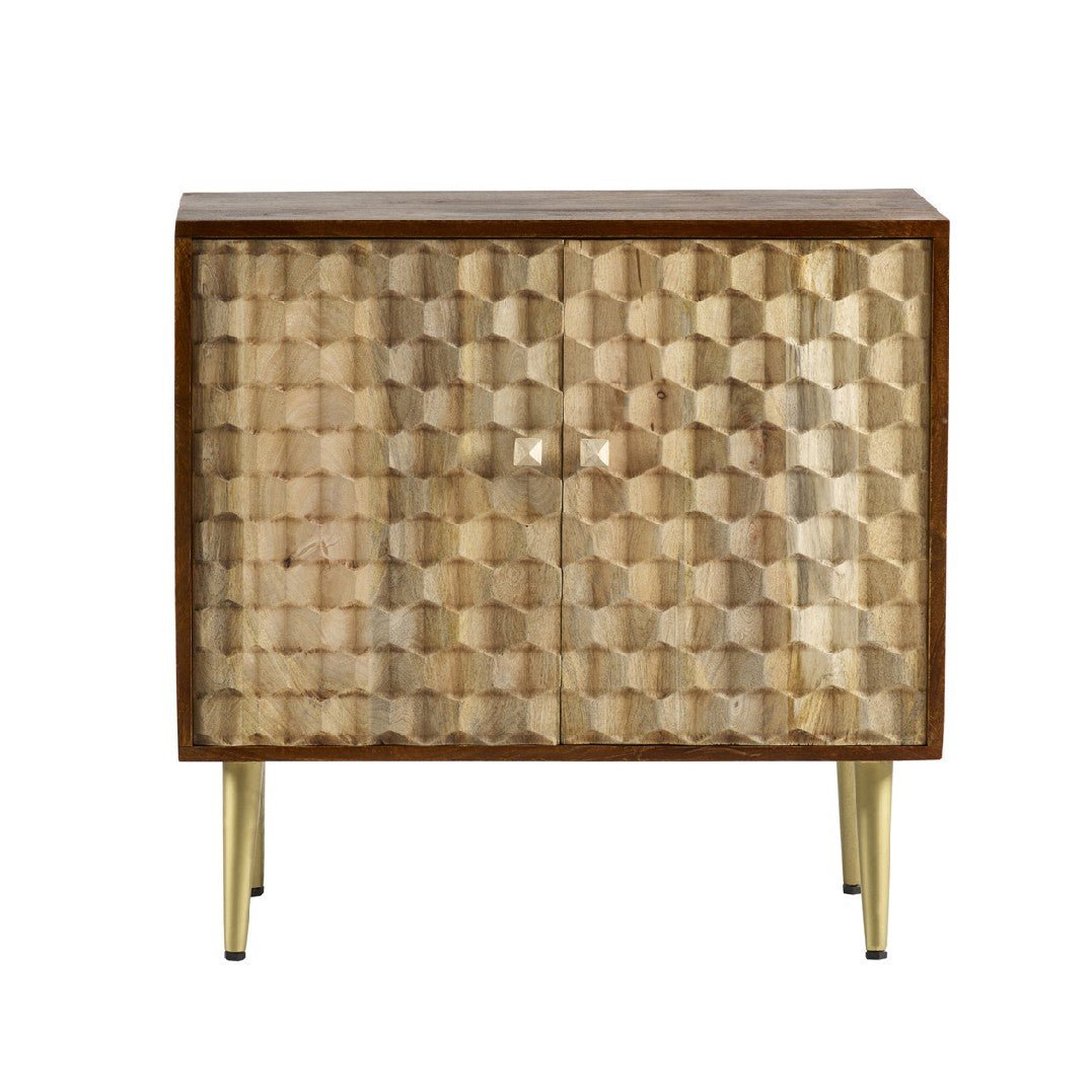 Edison 2 Door Sideboard with Gold Legs - Indian Hub