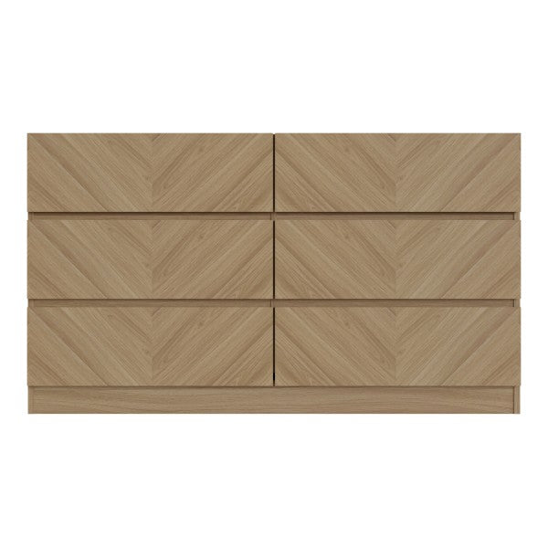 Catania Herringbone 6 Drawer Chest