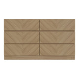 Catania Herringbone 6 Drawer Chest