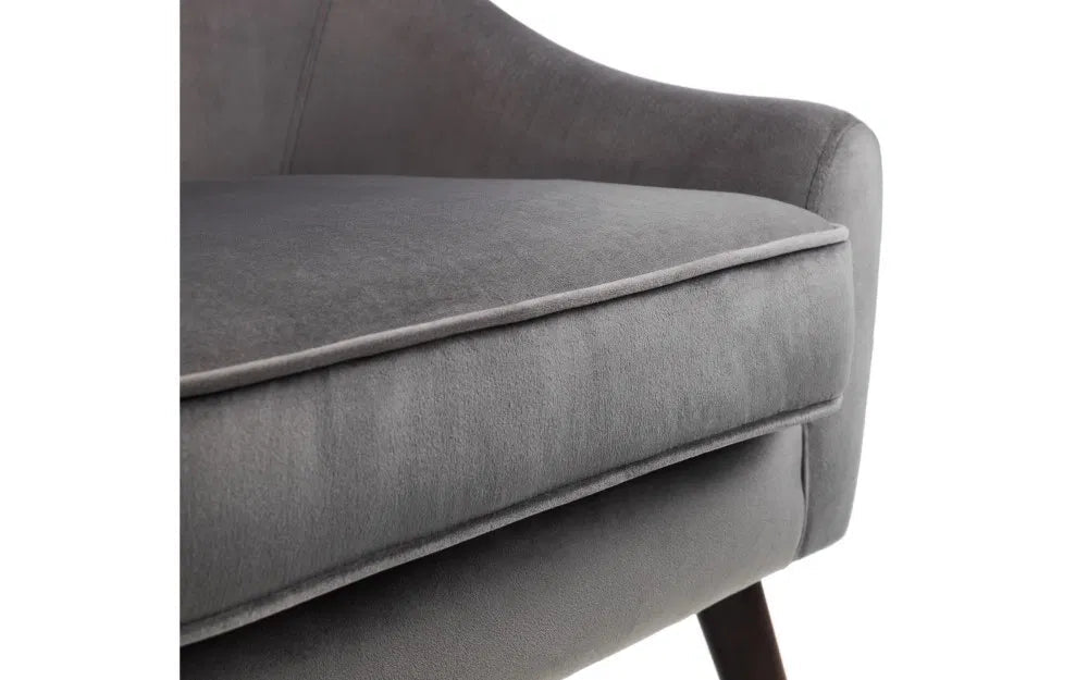 Elliot Velvet Arm Chair - Julian Bowen