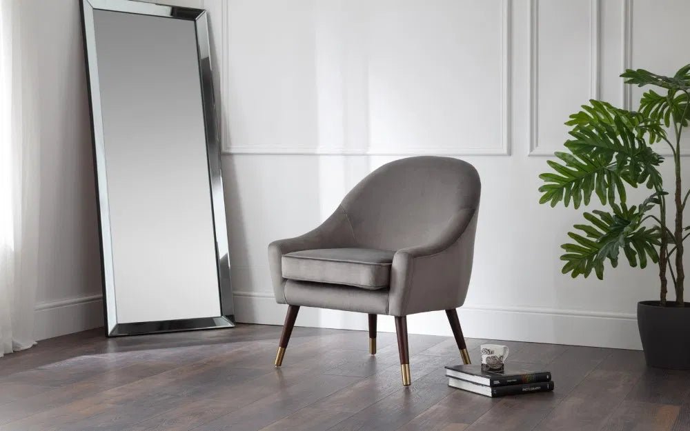 Elliot Velvet Arm Chair - Julian Bowen