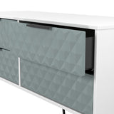 Harlequin 4 Drawer Bed Box with Black Hairpin Legs