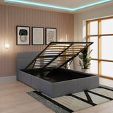 End Lift Ottoman Bed Faux Leather - GFW
