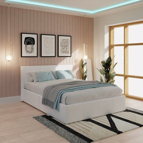 End Lift Ottoman Bed Faux Leather - GFW