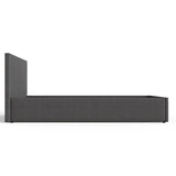 End Lift Ottoman Bed in Grey Fabric - GFW