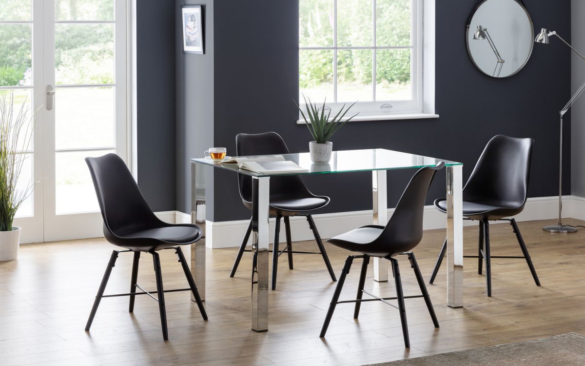 Enzo Glass Dining Table - Julian Bowen