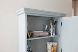 Colonial Grey Mirror Cabinet