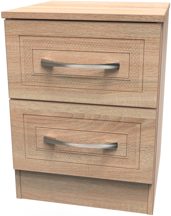 Dorset 2 Drawer Bedside Table