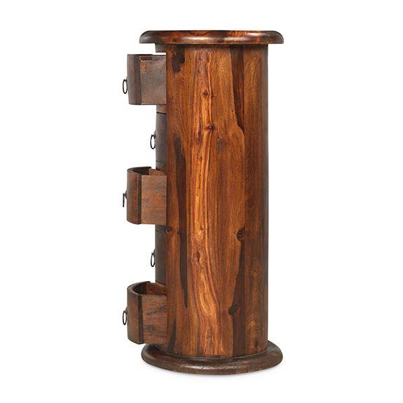 Denali 5 Drawer Slim Drum Chest of Drawers