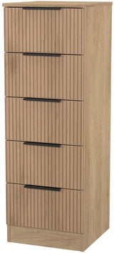 Java 5 Drawer Bedside Table