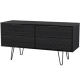 Harlequin 4 Drawer Bed Box with Black Hairpin Legs