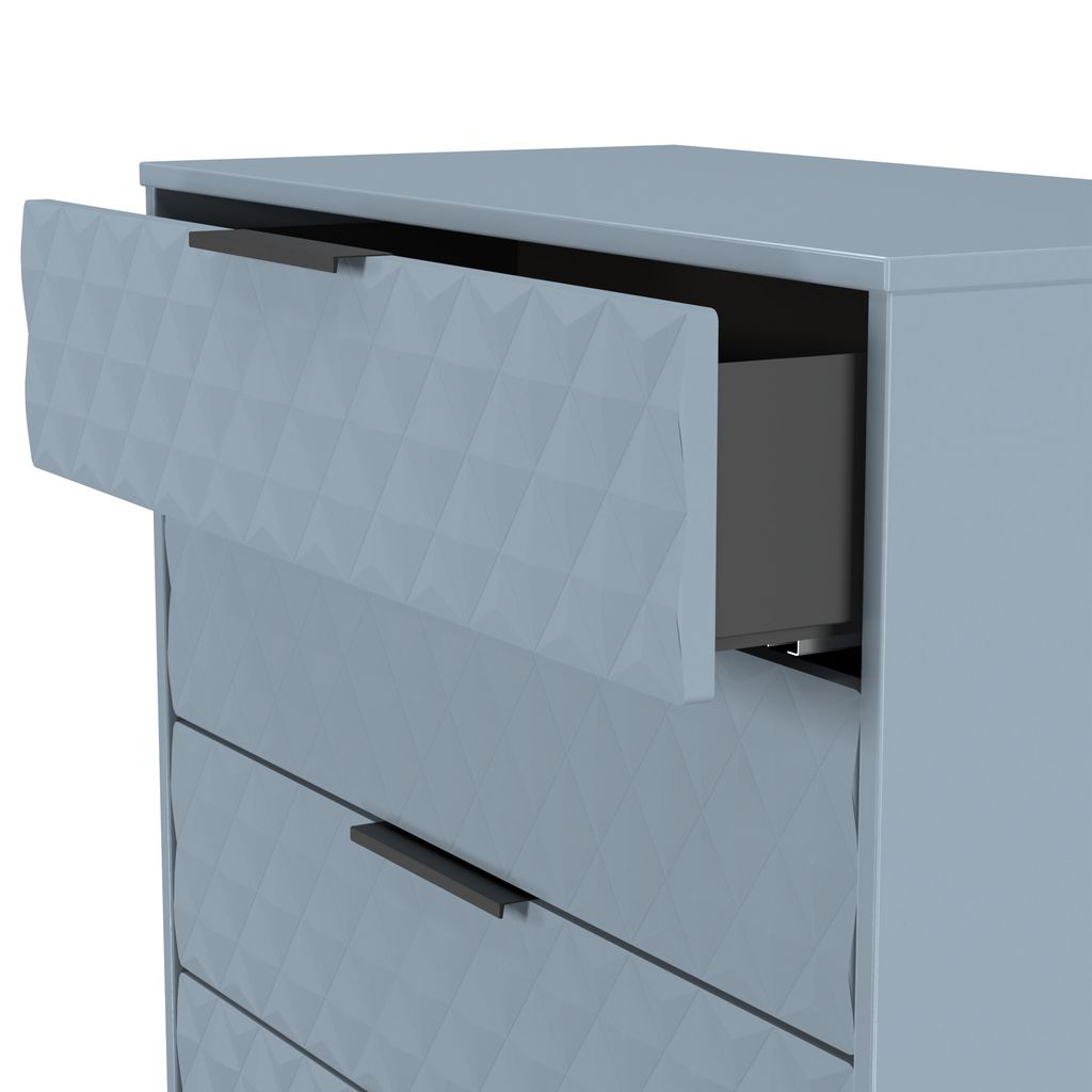 Harlequin 4 Drawer Chest with Black Hairpin Legs