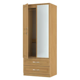 Dorset Mirrored 2 Door 2 Drawer Wardrobe