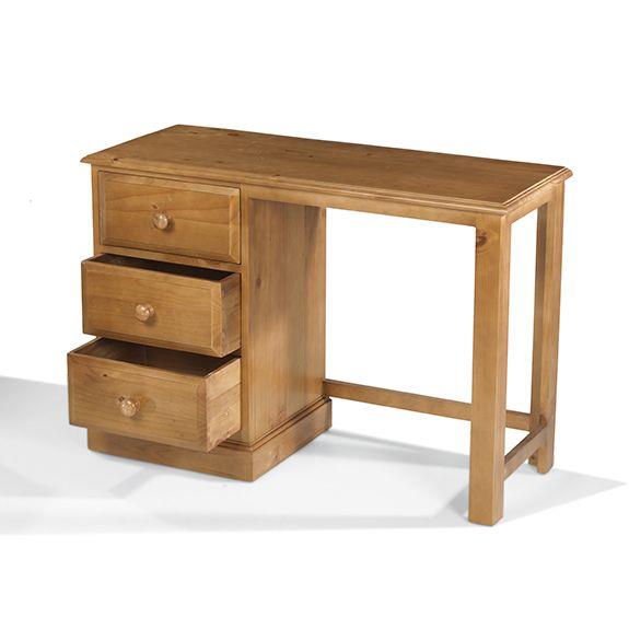 Maple 3 Drawer Pedestal Dressing Table