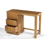 Maple 3 Drawer Pedestal Dressing Table