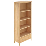 Saxon 4 Shelf 1 Drawer Large Bookcase