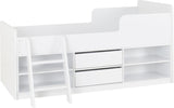 Felix 3ft Low Sleeper Bed with Storage & Ladder - Seconique