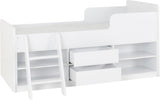 Felix 3ft Low Sleeper Bed with Storage & Ladder - Seconique