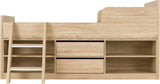 Felix 3ft Low Sleeper Bed with Storage & Ladder - Seconique