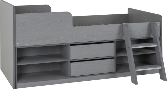 Felix 3ft Low Sleeper Bed with Storage & Ladder - Seconique
