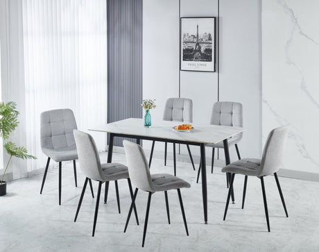 Fenton Dining Set (6 Chairs) - Seconique