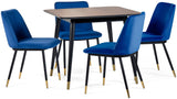 Findlay Square Dining Table & 4 Delaunay Chairs - Julian Bowen