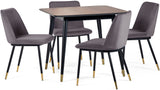 Findlay Square Dining Table & 4 Delaunay Chairs - Julian Bowen