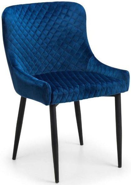 Findlay Square Dining Table & 4 Luxe Dining Chairs - Julian Bowen