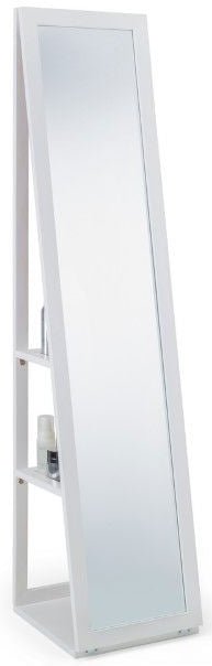Fresco White Storage Mirror - Julian Bowen